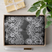 Wit-wit lichtvlak op zwarte loskoppeling tissuepapier (Geschenk)