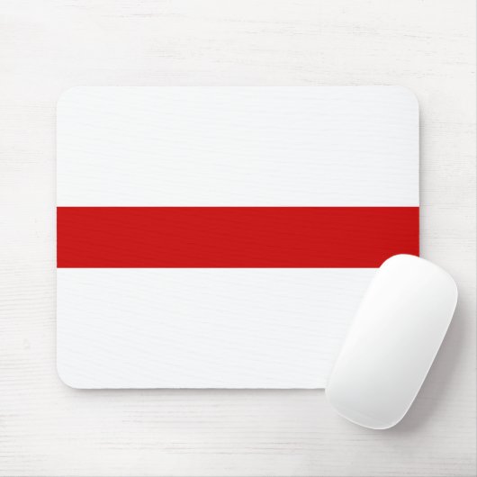 Wit-wit-rood-wit Muismat (Met muis)