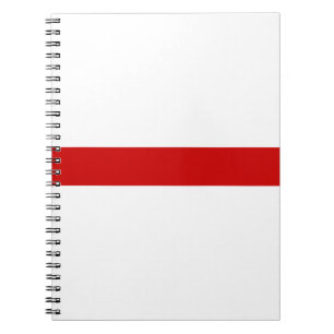 Wit-wit-rood-wit Notitieboek
