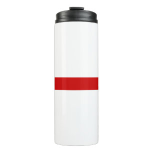 Wit-wit-rood-wit Thermosbeker