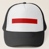 Wit-wit-rood-wit Trucker Pet (Voorkant)