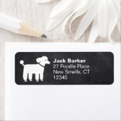 Wit Wit Wondige Grafische Etiketten van het Adres (Insitu)