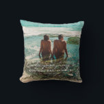 Wit-witbestemming van bruiloft Honeymoon Kussen<br><div class="desc">Het ontwerp kenmerkt een romantisch kalligrafiemanuscript in wit met de uitdrukking "Onze huwelijksreis aan:" Eenvoudig aan te passen met bestemming en datum. Ideaal huwelijkscadeau,  hoopje voor jezelf en speciale vrienden.</div>