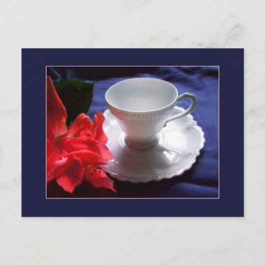 Wit-witdemitasse Briefkaart (Voorkant)