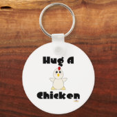 Wit-witkuikens met hug en kip sleutelhanger (Voorkant)