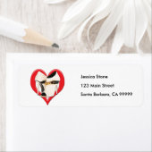 Wit-witlaarzen met goudketting etiket (Insitu)