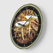 Wit-witte paddenstoelklok grote klok (Hoek)