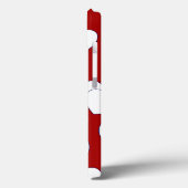 Wit-witte speelbal op rood mooi iPhone-Hoesje Case-Mate iPhone Case (Achterkant / Links)