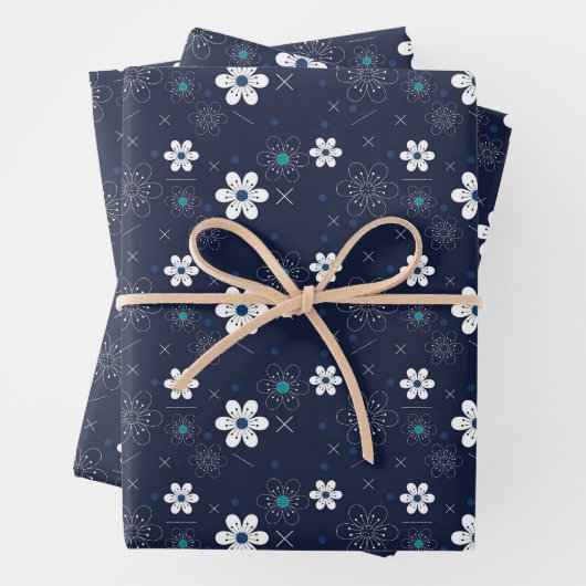 Wit-witte vloeren inpakpapier vel (In situ)