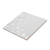 Wit-witte vloeren tegeltje (Zijkant)