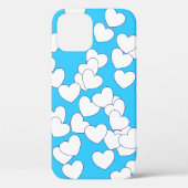 Wit-witten afspelen op prachtig blauw Case-Mate iPhone case (Achterkant)