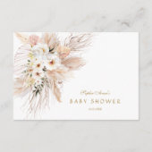 Wit-woestijnrozen Pampas grass Boeken voor Baby Informatiekaartje (Achterkant)