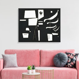 Wit - Zacht en hard | Kandinsky | Canvas Afdruk