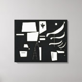 Wit - Zacht en hard | Kandinsky | Canvas Afdruk (Voorkant)
