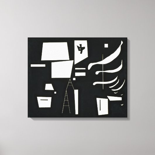 Wit - Zacht en hard | Kandinsky | Canvas Afdruk (Voorkant)