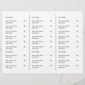 Wit Zakelijk Bedrijfslogo Restaurant Afhaalmenu (Achterkant)