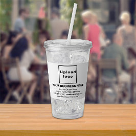 Wit Zakelijk Merk | Acryl Bekertje Drinkbeker
