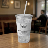 Wit Zakelijk Merk op Acryl Tumbler Drinkbeker