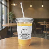 Wit Zakelijk Merk op Acryl Tumbler Drinkbeker