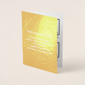 Wit Zakelijk Merk op Folie Kaart (Voorkant)