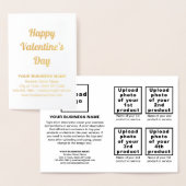 Wit Zakelijk Merk op Valentijn Folie Kaart (Display)