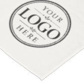 Wit Zakelijk QR-code Logo Tafelbanner Tafelkleed (Gekanteld)