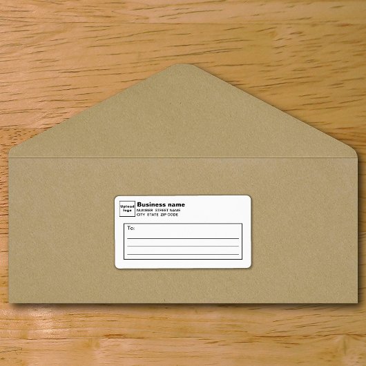 Wit Zakelijk Verzendlabel