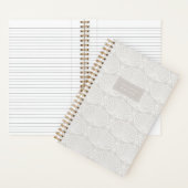 Wit Zand Beige | Deco Fans Persoonlijk Notitieboek (Binnen)