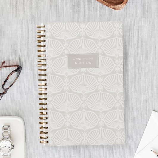 Wit Zand Beige | Deco Fans Persoonlijk Notitieboek