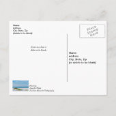 Wit zandstrand Florida Kustlijn Beterschap al snel Briefkaart (Achterkant)