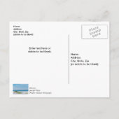 Wit Zandstrand Florida Kustlijn Dank U Briefkaart (Achterkant)