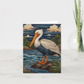 wit zee vogel zeemeeuw pelikaan (Voorkant)