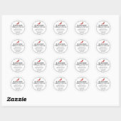 Wit zelfgemaakte Habanero chilisaus potlabel Ronde Sticker (Vel)