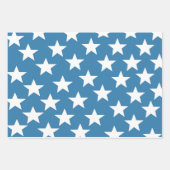 Wit zilver gouden sterren inpakpapier vel (Voorkant)