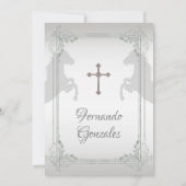 Wit Zilver Mexicaans Tres Anos Jongen Kaart (Achterkant)