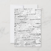 Wit, zoals in Birch Bark Bedankkaart (Voorkant)