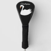 Wit Zwaan Design Golfheadcover (Voorkant)