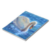 Wit-zwanenschilderij waterverf notitieblok (Linkerzijde)