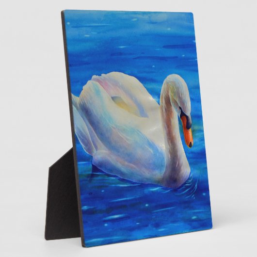 Wit-zwanenschilderij, watervogel, vogel fotoplaat (Zijkant)