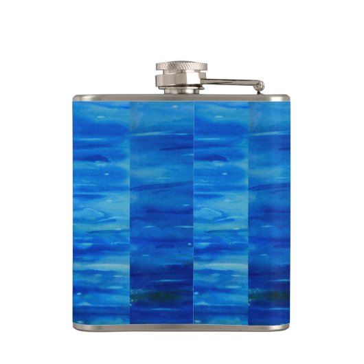 Wit-zwanenschilderij, watervogel, vogel heupfles (Achterkant)