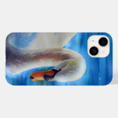 Wit-zwanenschilderij, watervogel, vogelkar Case-Mate iPhone case (Achterkant (horizontaal))