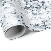 Wit & Zwart Abstract Cadeaupapier (Rol Hoek)