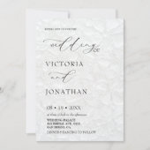 Wit zwart alles in één elegant kaart (Voorkant)