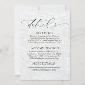 Wit zwart alles in één elegant kaart (Achterkant)