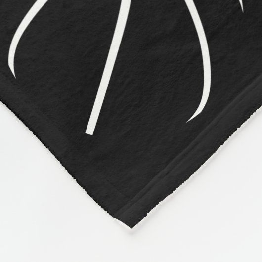 wit zwart basketbalpatroon fleece deken (Hoek)