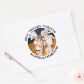 Wit & zwart beste vrienden voor altijd Sticker (Envelop)