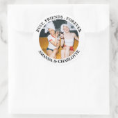 Wit & zwart beste vrienden voor altijd Sticker (Tas)