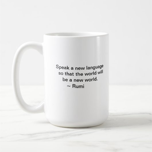 wit, zwart, blauw Rumi - Mok roofdervis (Links)