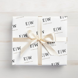 Wit Zwart Branded Bedrijfsverpakking Cadeaupapier