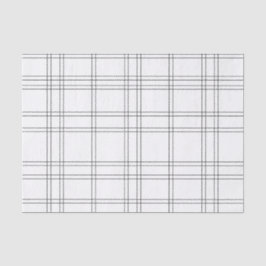 Wit & Zwart Chique Mode Plaid Patroon Print Tissuepapier